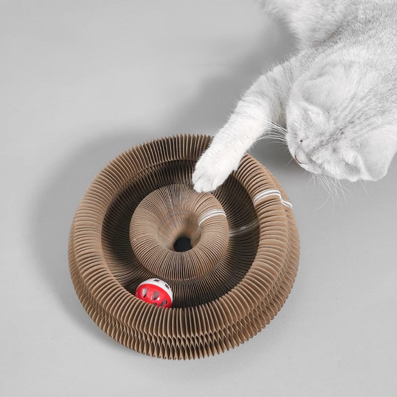 Kitty Accordion Toy Ball Scratch Pad