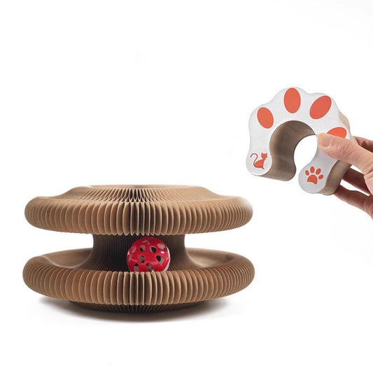 Kitty Accordion Toy Ball Scratch Pad
