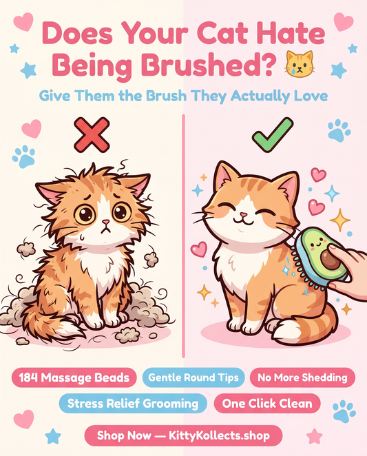 KittyKat Avocado Hair Brush
