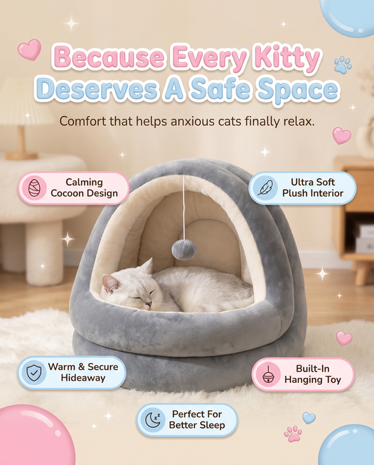 Soft Plush Kitty House