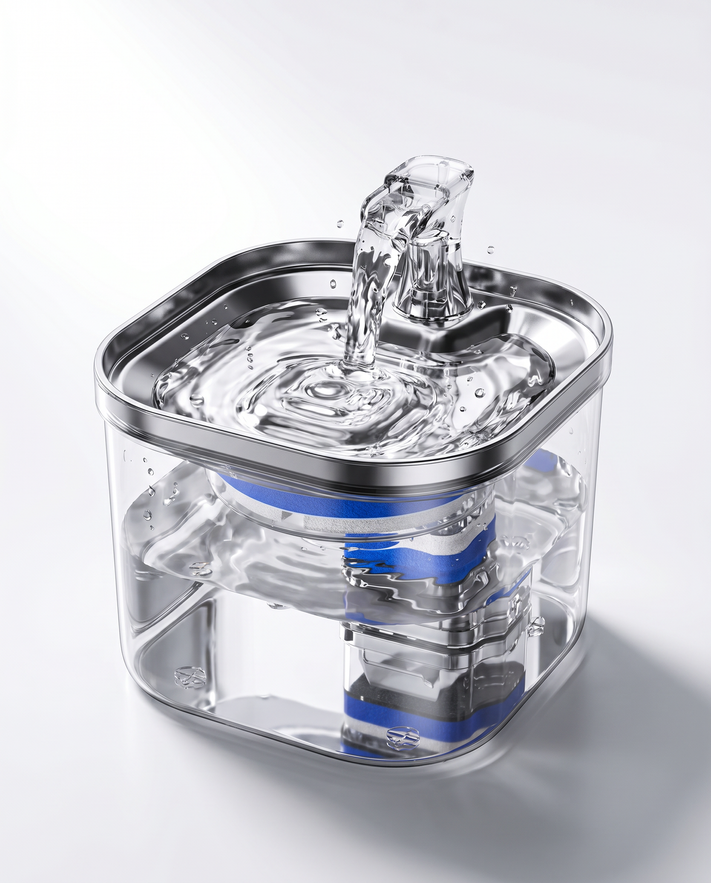 KittyKollects™ Crystal Clear Cat Water Fountain