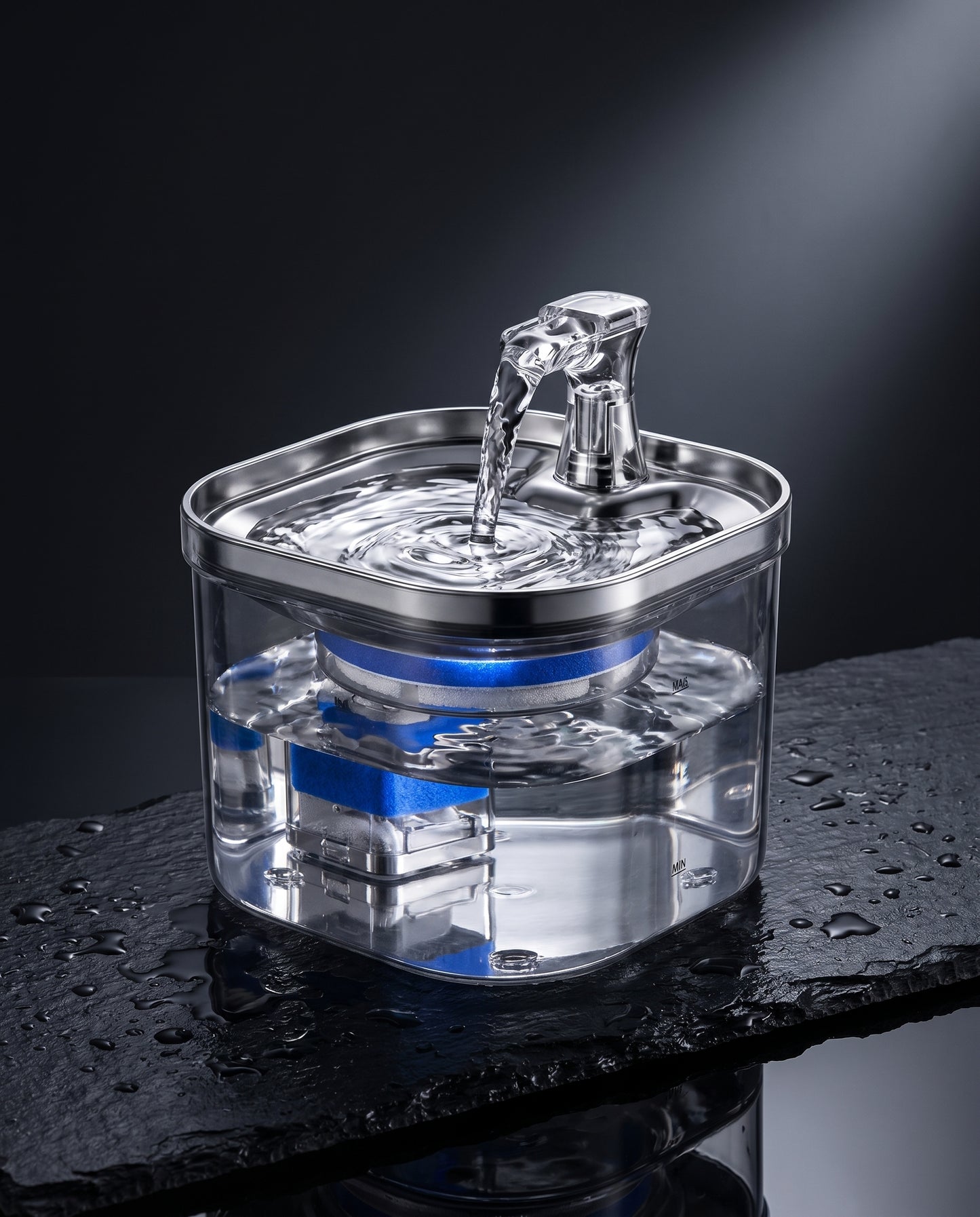 KittyKollects™ Crystal Clear Cat Water Fountain