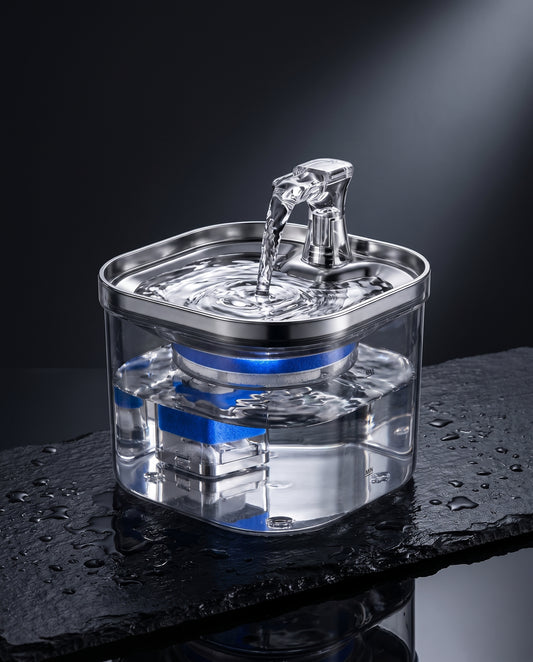 KittyKollects™ Crystal Clear Cat Water Fountain